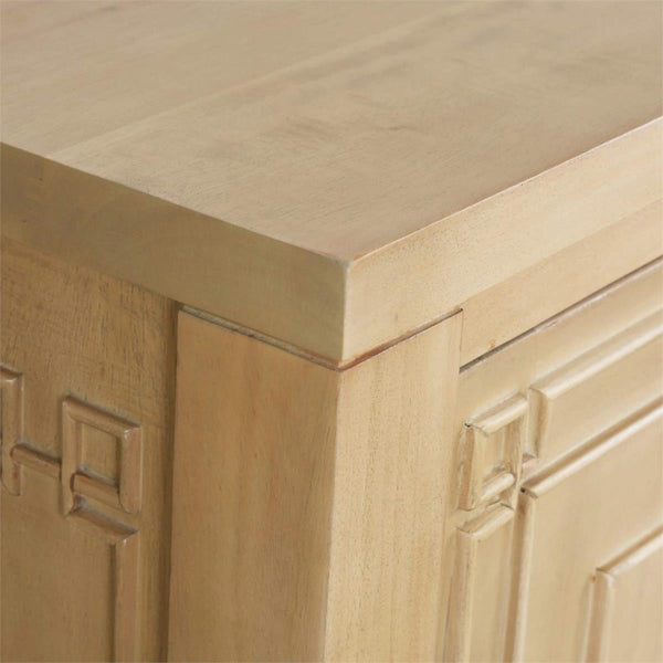 Knightsbridge Long Narrow Sideboard in Fruitwood-Blue Hand Home