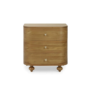 Fenchurch Solid Wood Bedside Table-Blue Hand Home