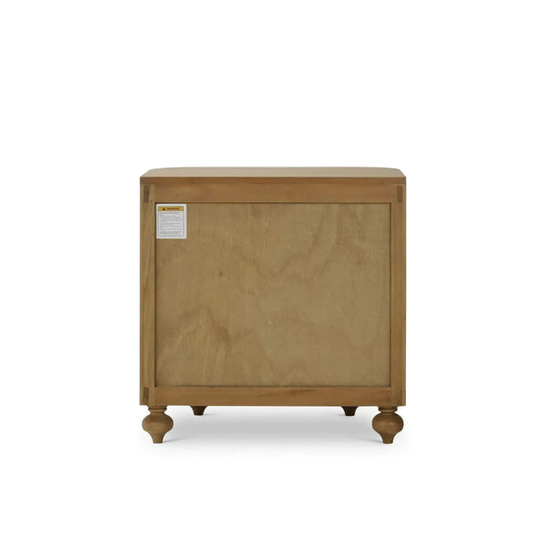 Fenchurch Solid Wood Bedside Table-Blue Hand Home