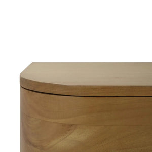 Fenchurch Solid Wood Bedside Table-Blue Hand Home