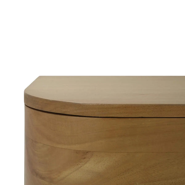 Fenchurch Solid Wood Bedside Table-Blue Hand Home