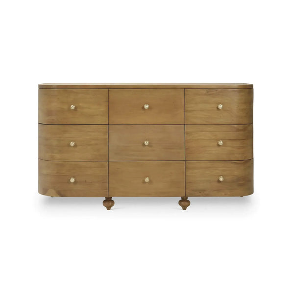 Fenchurch Solid Wood 9 Drawer Dresser-Blue Hand Home