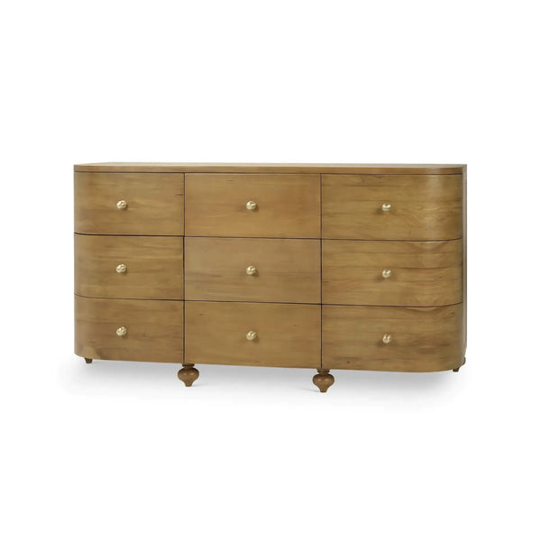 Fenchurch Solid Wood 9 Drawer Dresser-Blue Hand Home