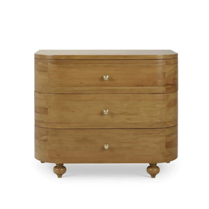 Fenchurch 3 Drawer Solid Wood Dresser-Blue Hand Home