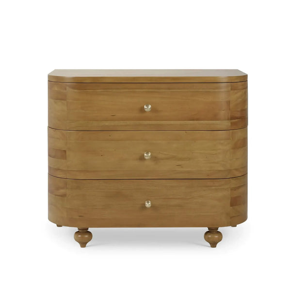 Fenchurch 3 Drawer Solid Wood Dresser-Blue Hand Home