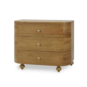 Fenchurch 3 Drawer Solid Wood Dresser-Blue Hand Home