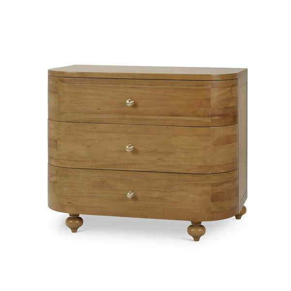 Fenchurch 3 Drawer Solid Wood Dresser-Blue Hand Home