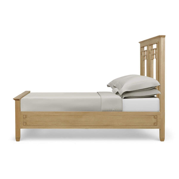 Knightsbridge Queen Bed in Fruitwood-Blue Hand Home