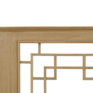 Knightsbridge Queen Bed in Fruitwood-Blue Hand Home