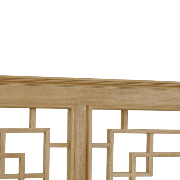 Knightsbridge Queen Bed in Fruitwood-Blue Hand Home