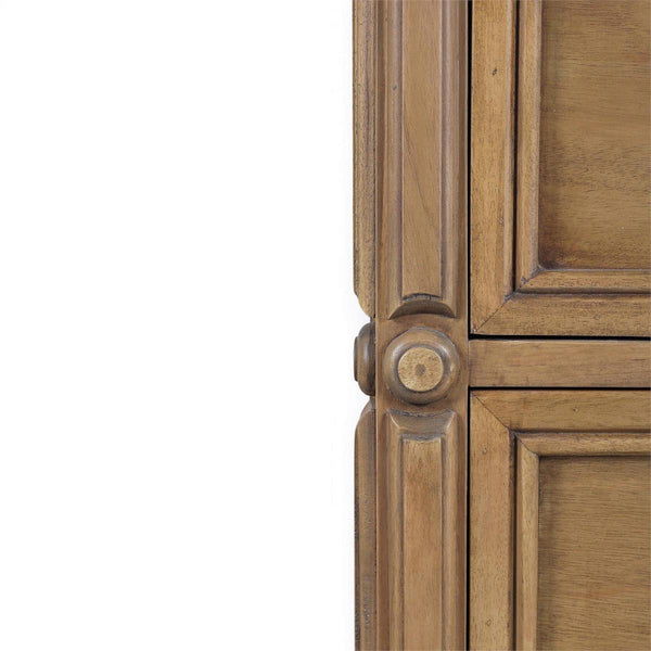 Chalfont 2 Drawer Bedside Table in Antique French Oak-Blue Hand Home