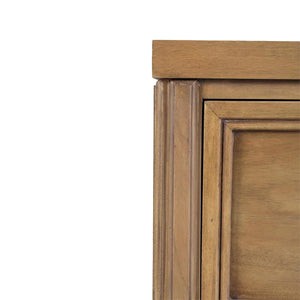 Chalfont 2 Drawer Bedside Table in Antique French Oak-Blue Hand Home