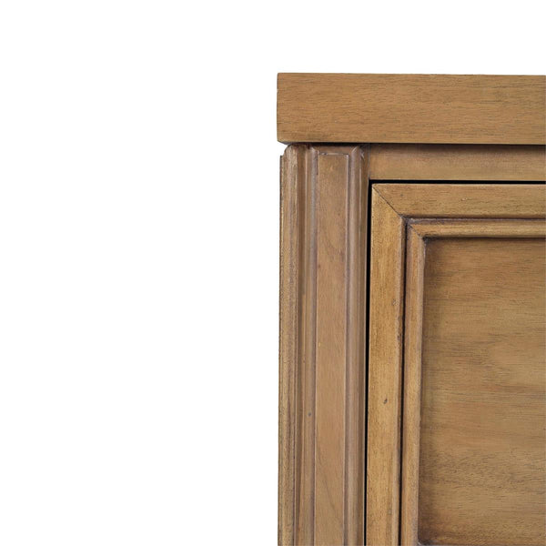 Chalfont 2 Drawer Bedside Table in Antique French Oak-Blue Hand Home