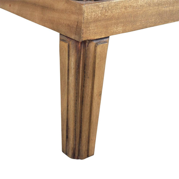 Chalfont 2 Drawer Bedside Table in Antique French Oak-Blue Hand Home