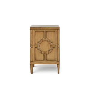 Chalfont 2 Drawer Bedside Table in Antique French Oak-Blue Hand Home