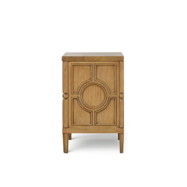 Chalfont 2 Drawer Bedside Table in Antique French Oak-Blue Hand Home