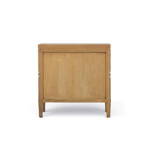 Chalfont 2 Drawer Bedside Table in Antique French Oak-Blue Hand Home
