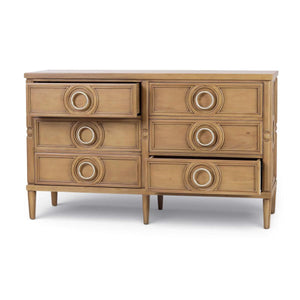 Chalfont 6 Drawer Dresser in Antique French Oak-Blue Hand Home