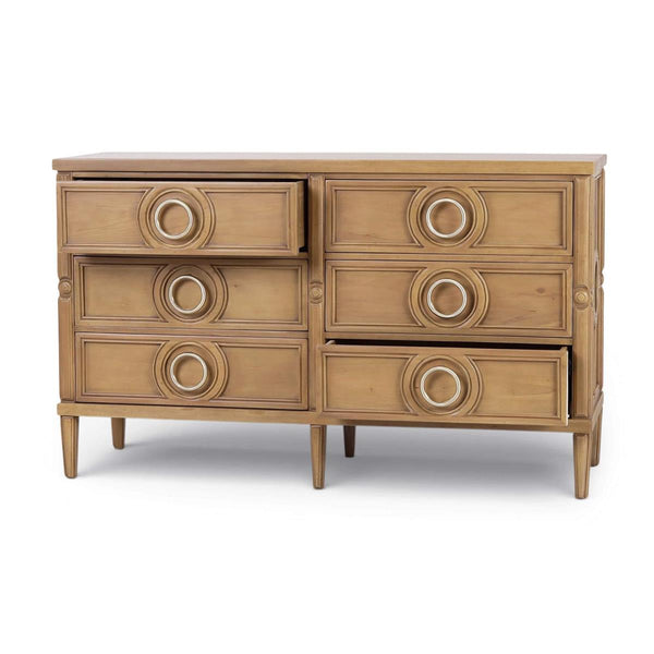 Chalfont 6 Drawer Dresser in Antique French Oak-Blue Hand Home