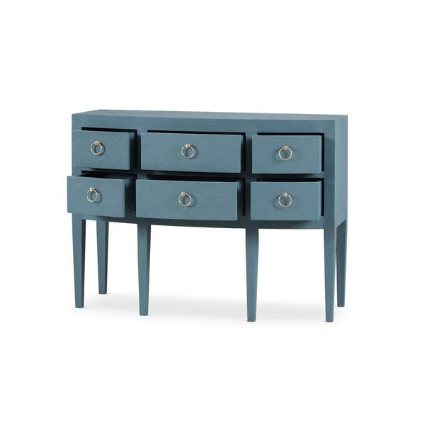 Seville Server Wrapped in Azure Linen-Blue Hand Home