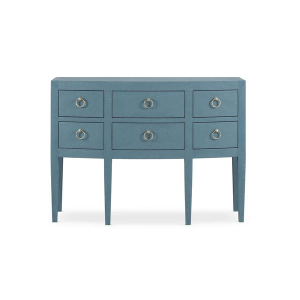 Seville Server Wrapped in Azure Linen-Blue Hand Home