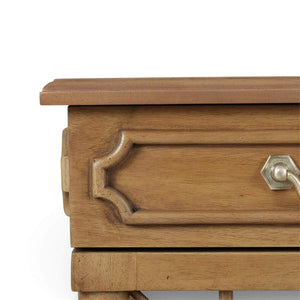 Chelsea Pedestal Desk in Antique French Oak-Blue Hand Home