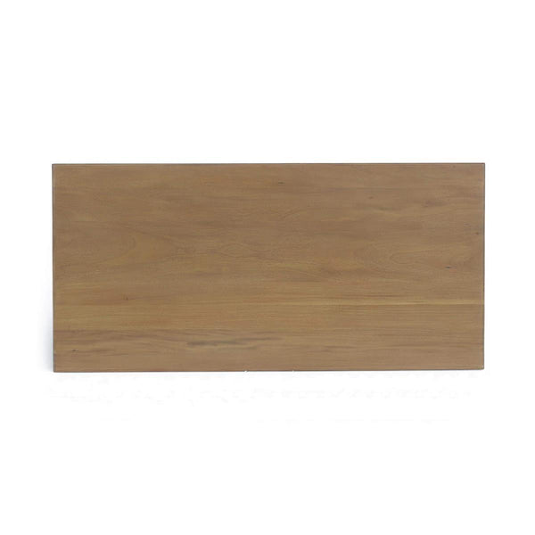 Chelsea Pedestal Desk in Antique French Oak-Blue Hand Home
