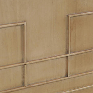 Knightsbridge Narrow 3 Door Sideboard in Fruitwood-Blue Hand Home