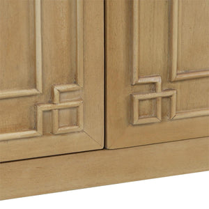 Knightsbridge Narrow 3 Door Sideboard in Fruitwood-Blue Hand Home