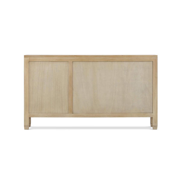 Knightsbridge Narrow 3 Door Sideboard in Fruitwood-Blue Hand Home