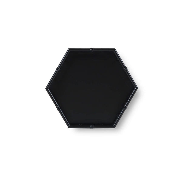Grosvenor End Table in Batavia Black-Blue Hand Home