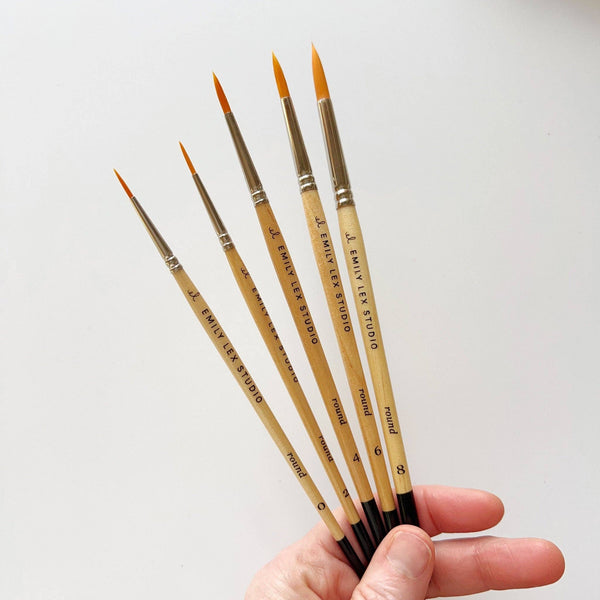 Watercolor paintbrush set-Blue Hand Home