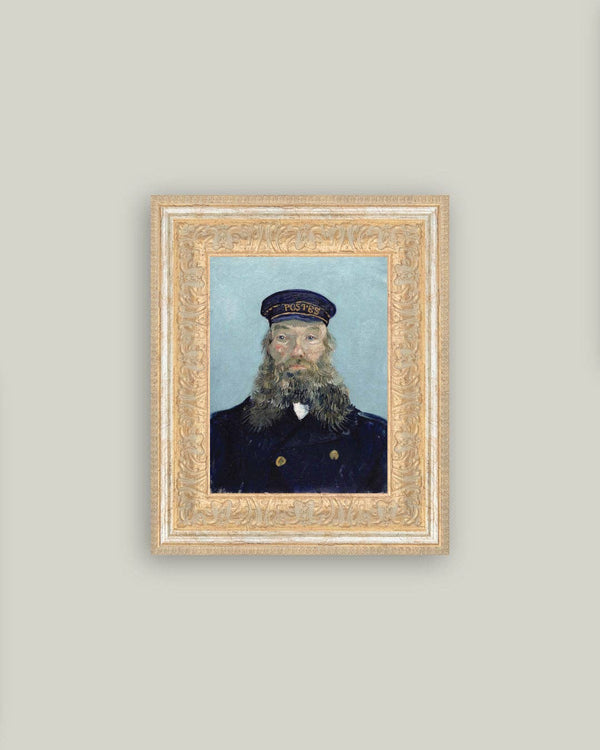 Portrait of a Postman Framed Antique Art-Blue Hand Home