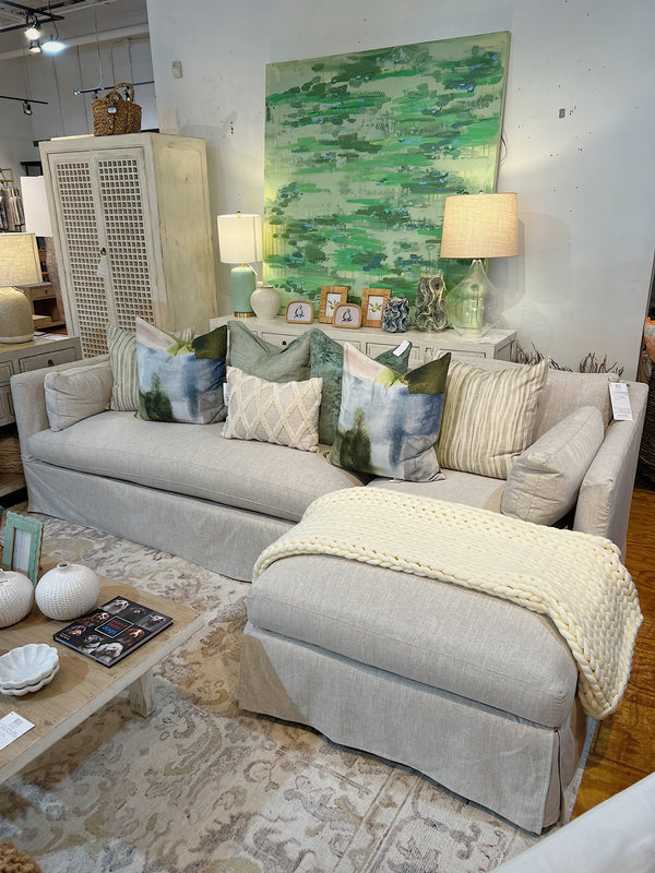 Madeline Sectional Slipcovered - In Store (RAF)-Blue Hand Home