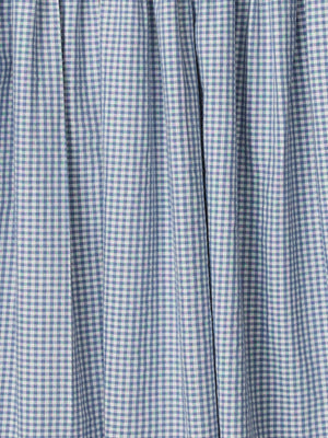 The Ceyda Dress | Tiered Gingham Midi Dress-Blue Hand Home