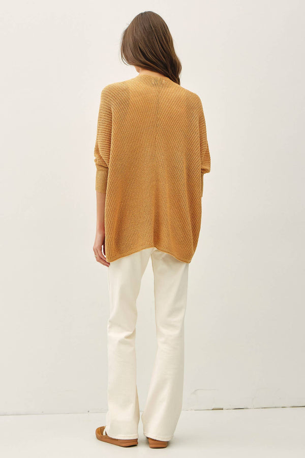 NEW COLOR- DOLMAN SLEEVE OPEN FRONT CARDIGAN-Blue Hand Home