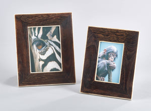 Wooden and Bone Photo Frame-Blue Hand Home