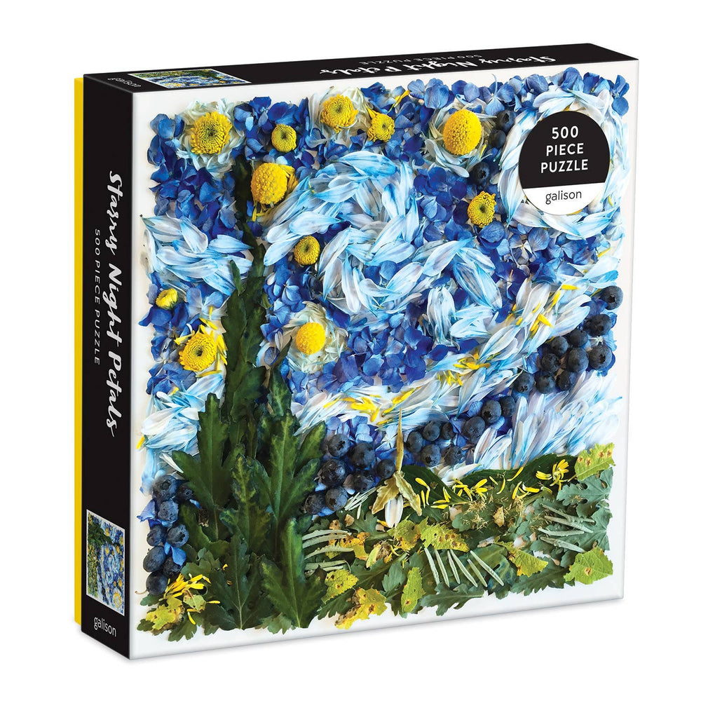 Starry Night Petals 500 Piece Puzzle-Blue Hand Home