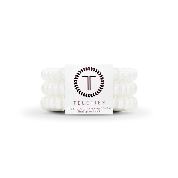 Spiral Hair Coils | Small | Coconut White Hair Ties-Blue Hand Home