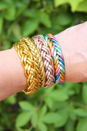 Pre-Order Braided Thai Buddhist Temple Bracelets, Assorted-Blue Hand Home
