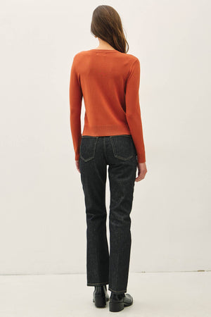 Ultra Soft Essential Basic Crewneck Button Up Cardigan
