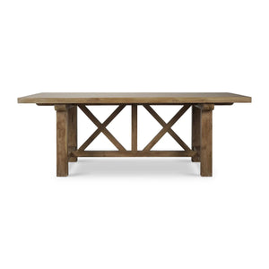 Silvia Dining Table 84" - Reclaimed Teak-Blue Hand Home