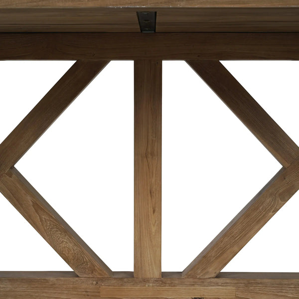Silvia Dining Table 84" - Reclaimed Teak-Blue Hand Home