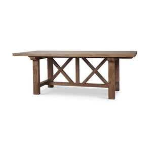 Silvia Dining Table 84" - Reclaimed Teak-Blue Hand Home