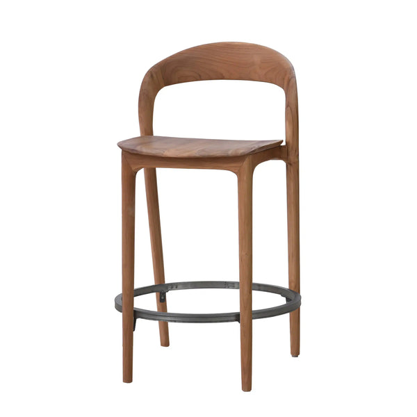 Grandia Counter Stool - Teak-Blue Hand Home