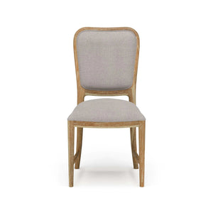 Laurna Dining Chair w/ Upholstered Back - Teak-Blue Hand Home