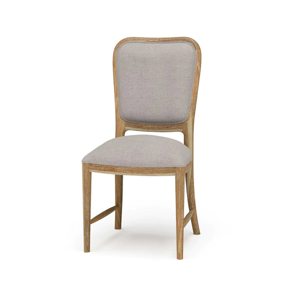 Laurna Dining Chair w/ Upholstered Back - Teak-Blue Hand Home