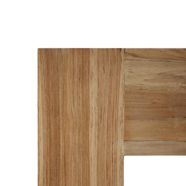 Tuscan Rustic Distressed Teak Console in Teak Natural w/ Weathered Teak Distressing-Blue Hand Home