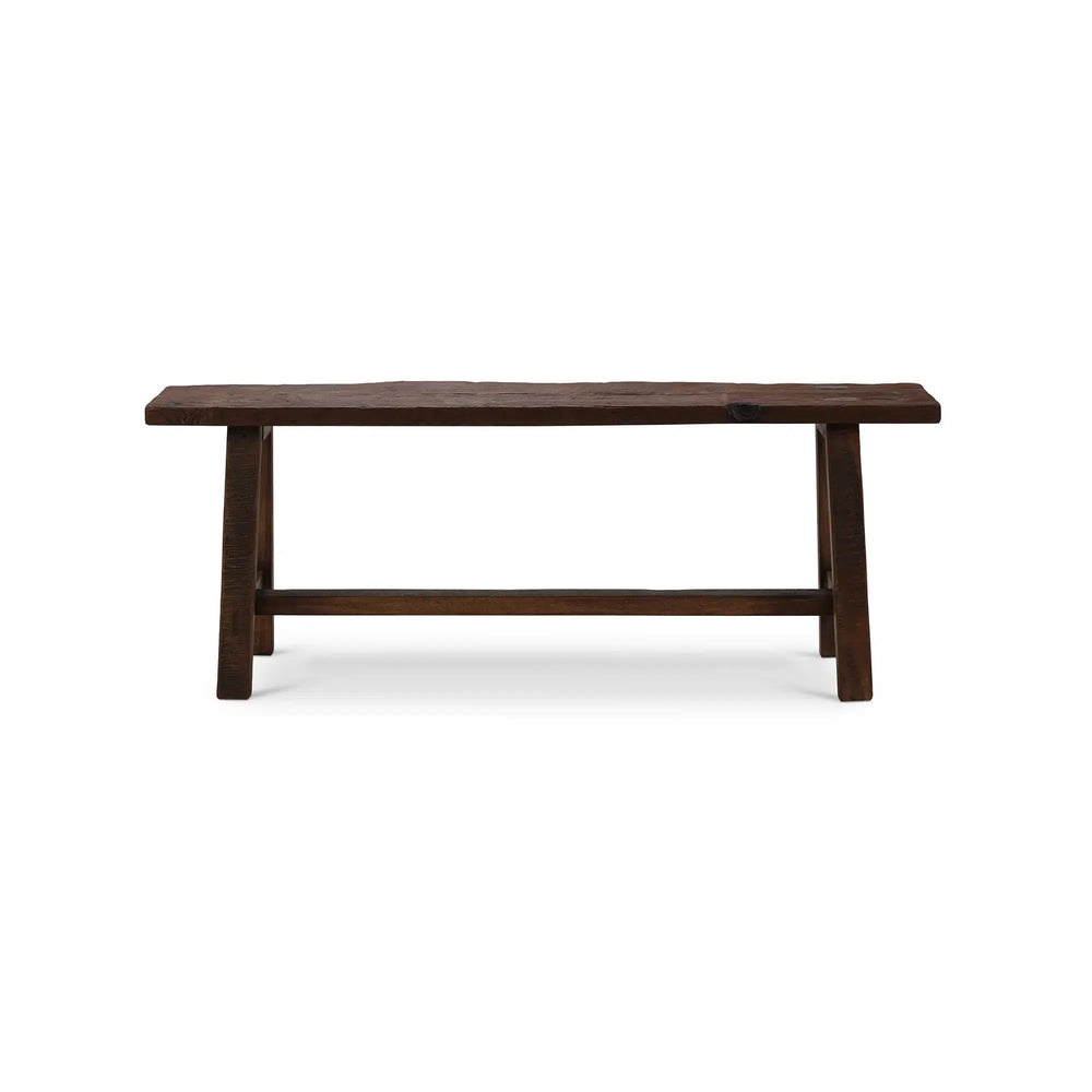 Rustic Teak Bench-Blue Hand Home