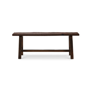 Rustic Teak Bench-Blue Hand Home